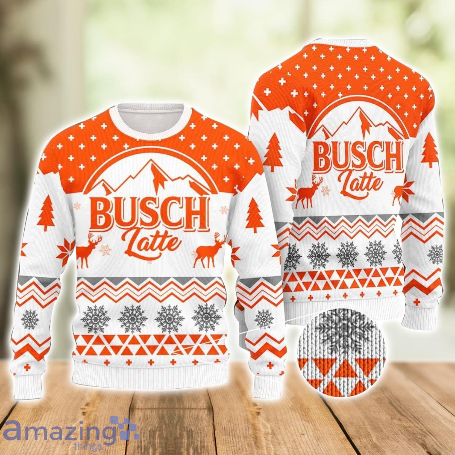 Mountain Busch Latte Ugly Christmas Sweater Xmas Gift Men And Women Christmas Sweater Product Photo 1