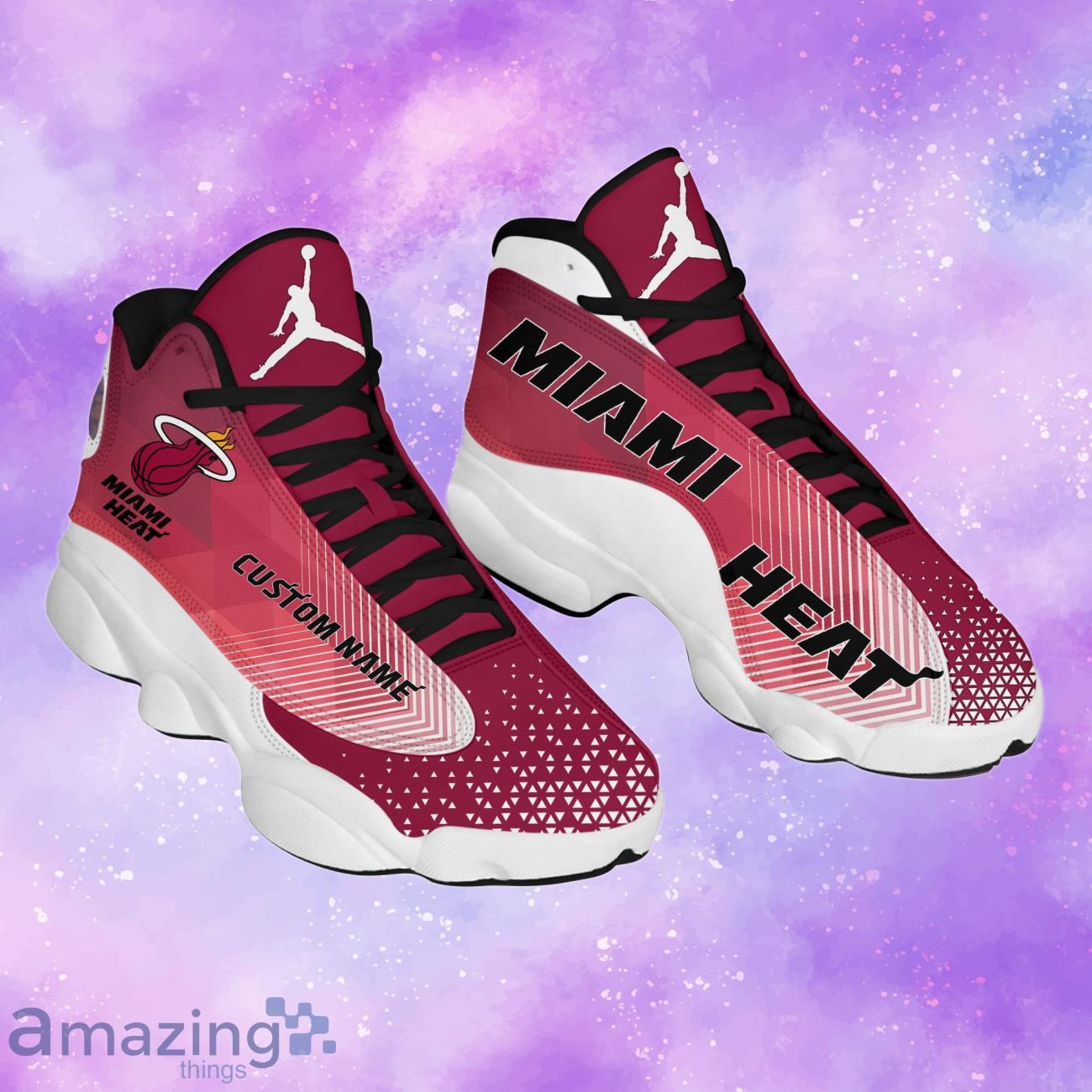 NBA Miami Heat Air Jordan 13 Arrow Custom Name Shoes