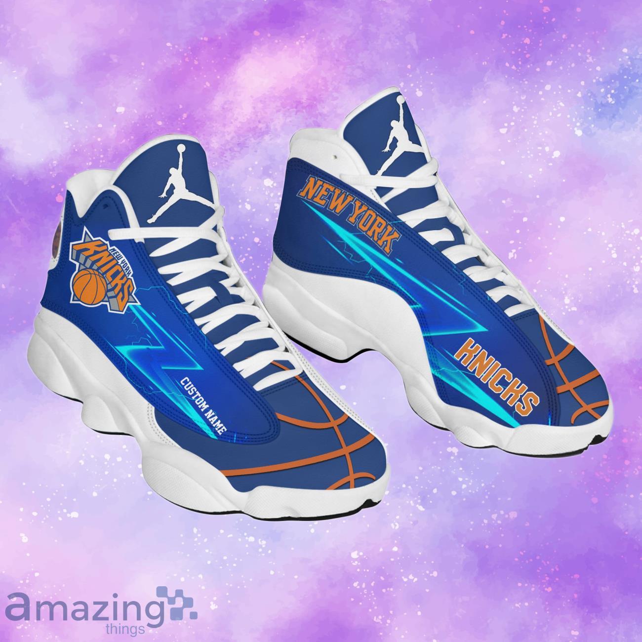NBA New York Knicks Air Jordan 13 Custom Name Shoes For Real Fans