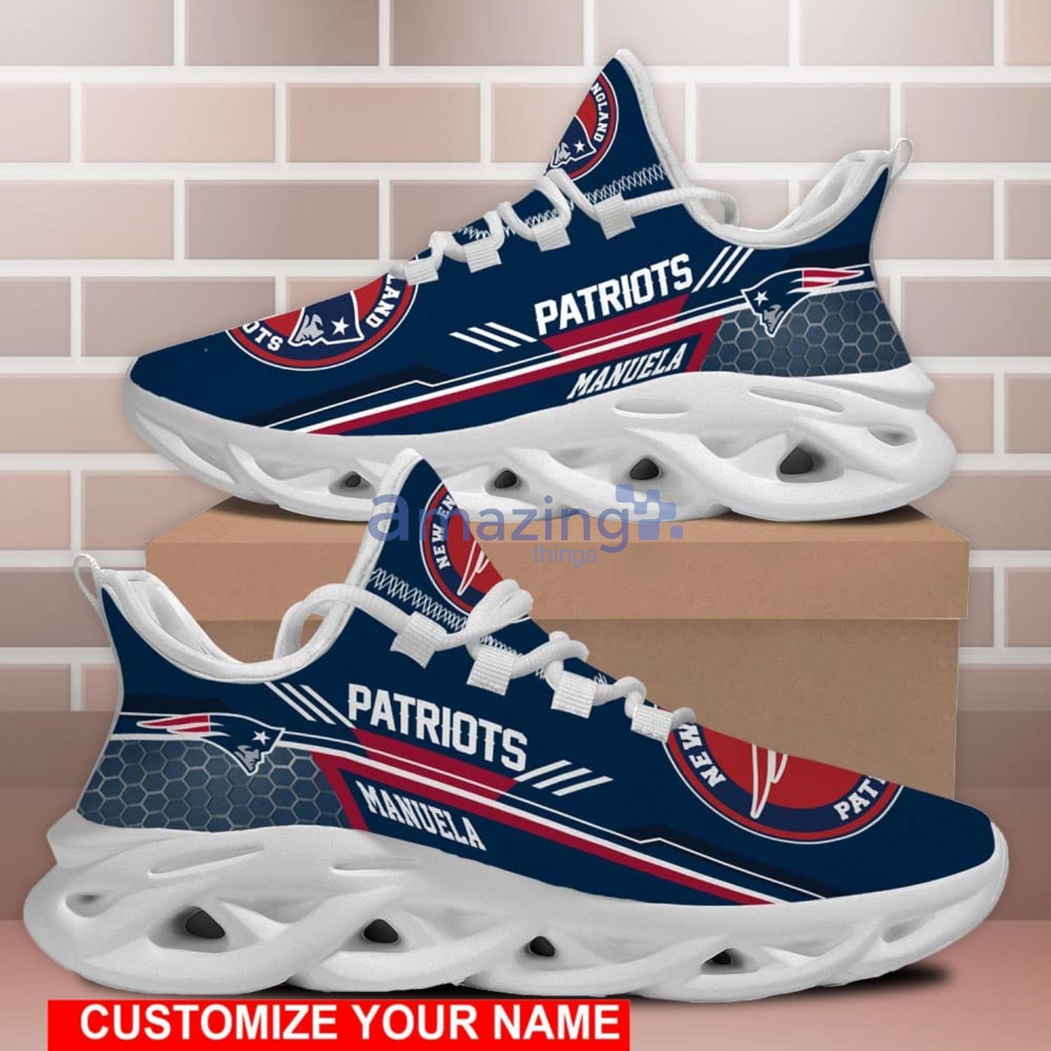 New England Patriots New Trend Max Soul Shoes Running Sneakers