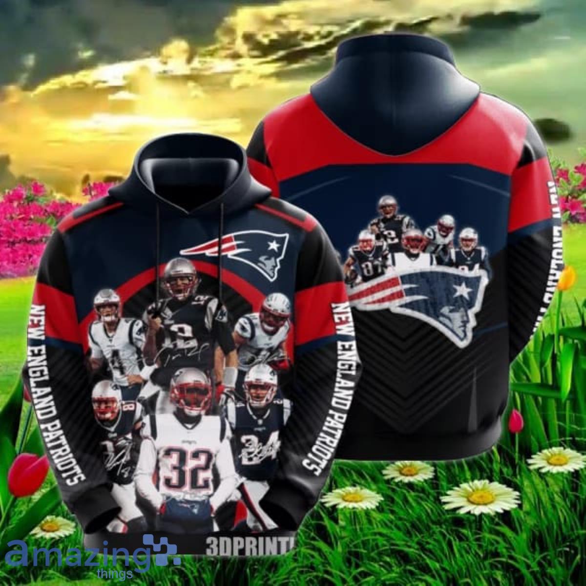 New England Patriots NFL 3D Hoodie Best Gift Men Women