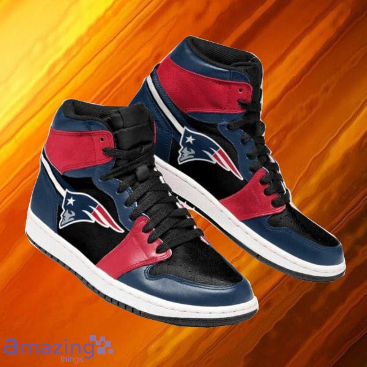 New England Patriots NFL Air Jordan Hightop Impressive Gift Product Photo 1