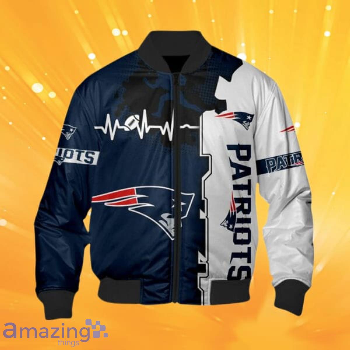 New England Patriots NFL Bomber Jacket Style Gift For Fans Product Photo 1