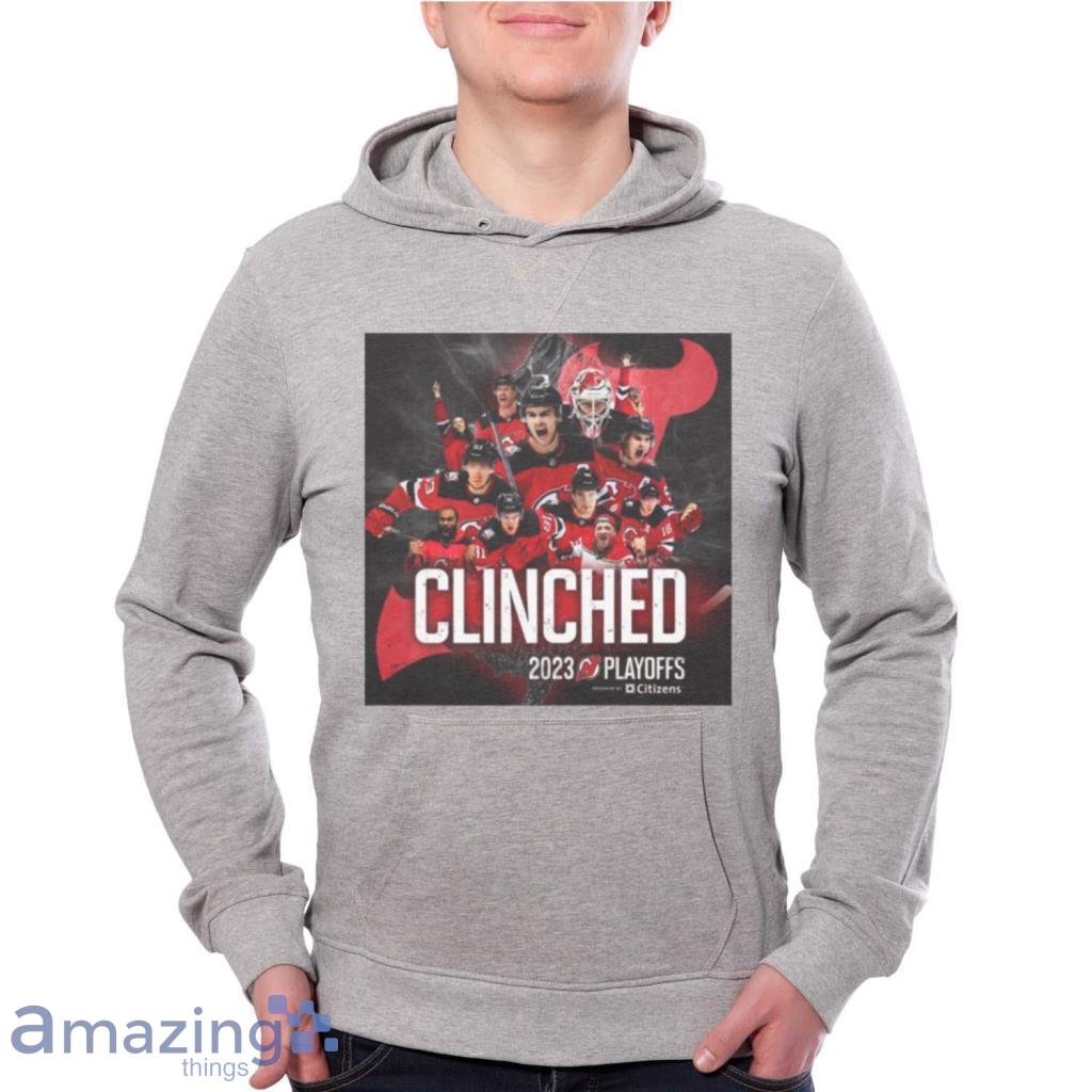 New Jersey Devils 2023 Stanley Cup Playoffs Clinched Shirt Product Photo 1