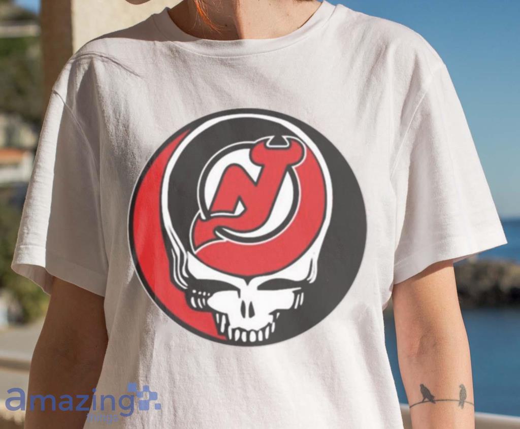Mens New Jersey Devils Iconic Name & Number Graphic T-Shirt - Red