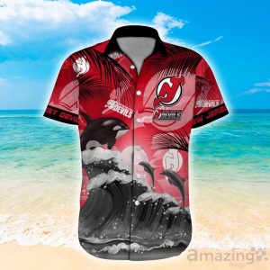 New Jersey Devils NHL Hot Design Custom Name Hawaiian Shirt For Fans Product Photo 3