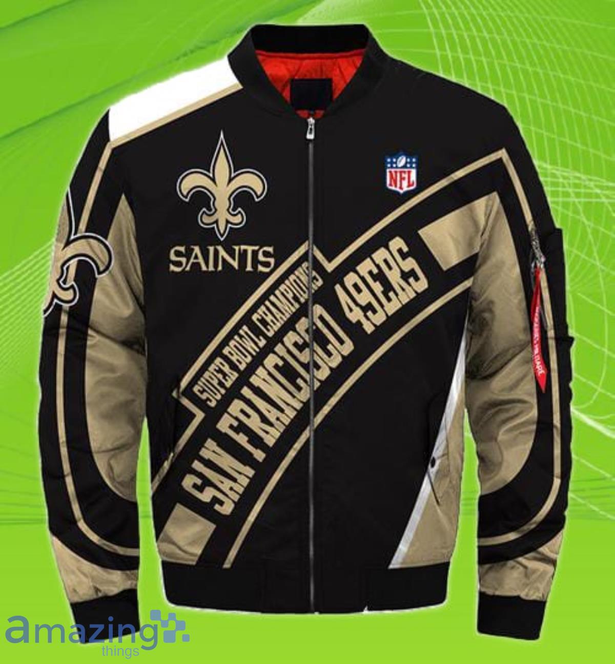 new orleans saints bomber jacket