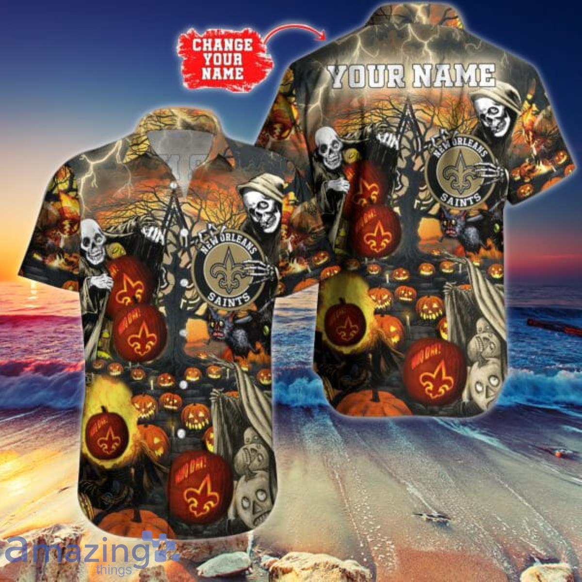 Dallas Cowboys NFL Hawaiian Shirt Custom Name Halloween Hot