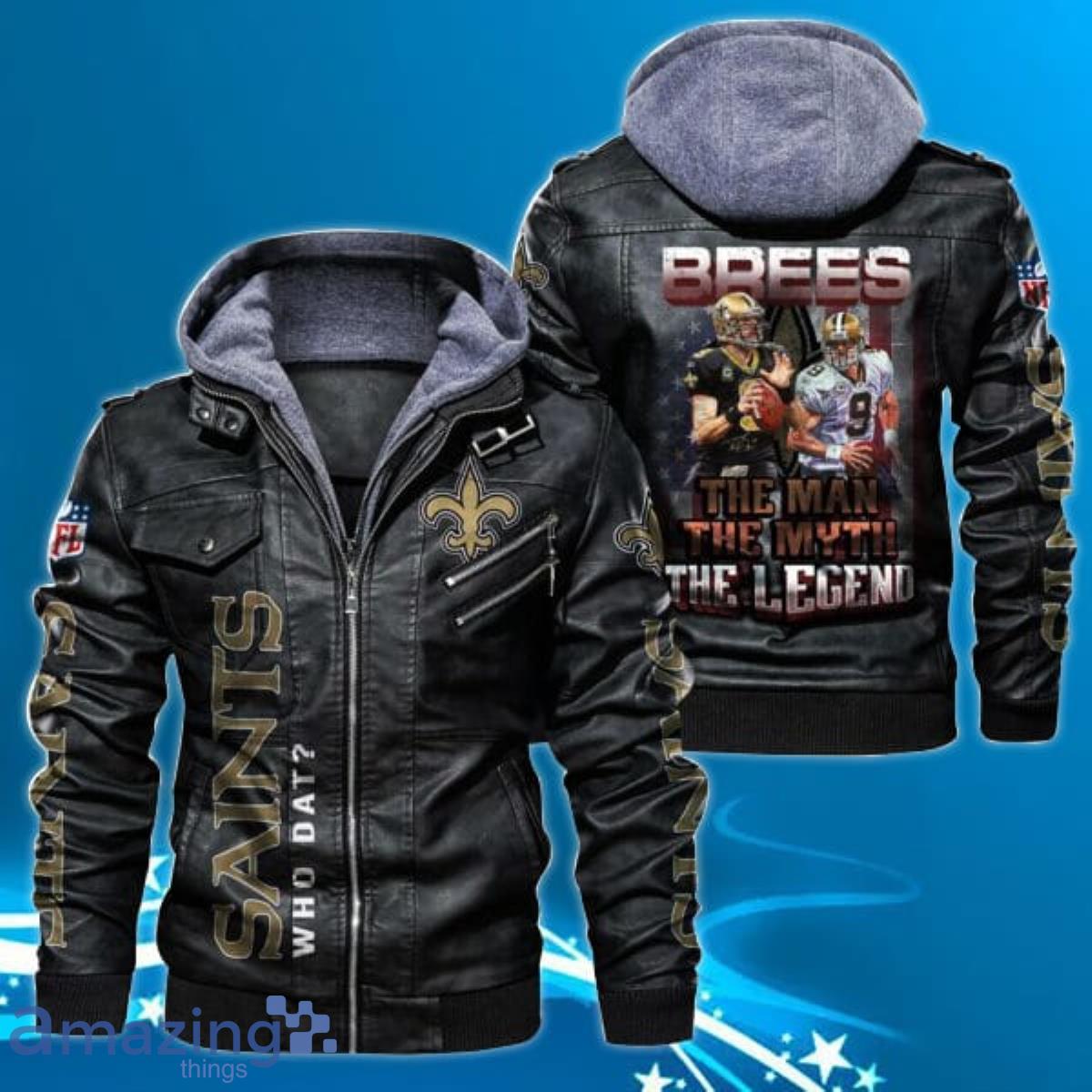 New Orleans Saints NFL Leather Jacket For Men Impressive Gift Product Photo 1