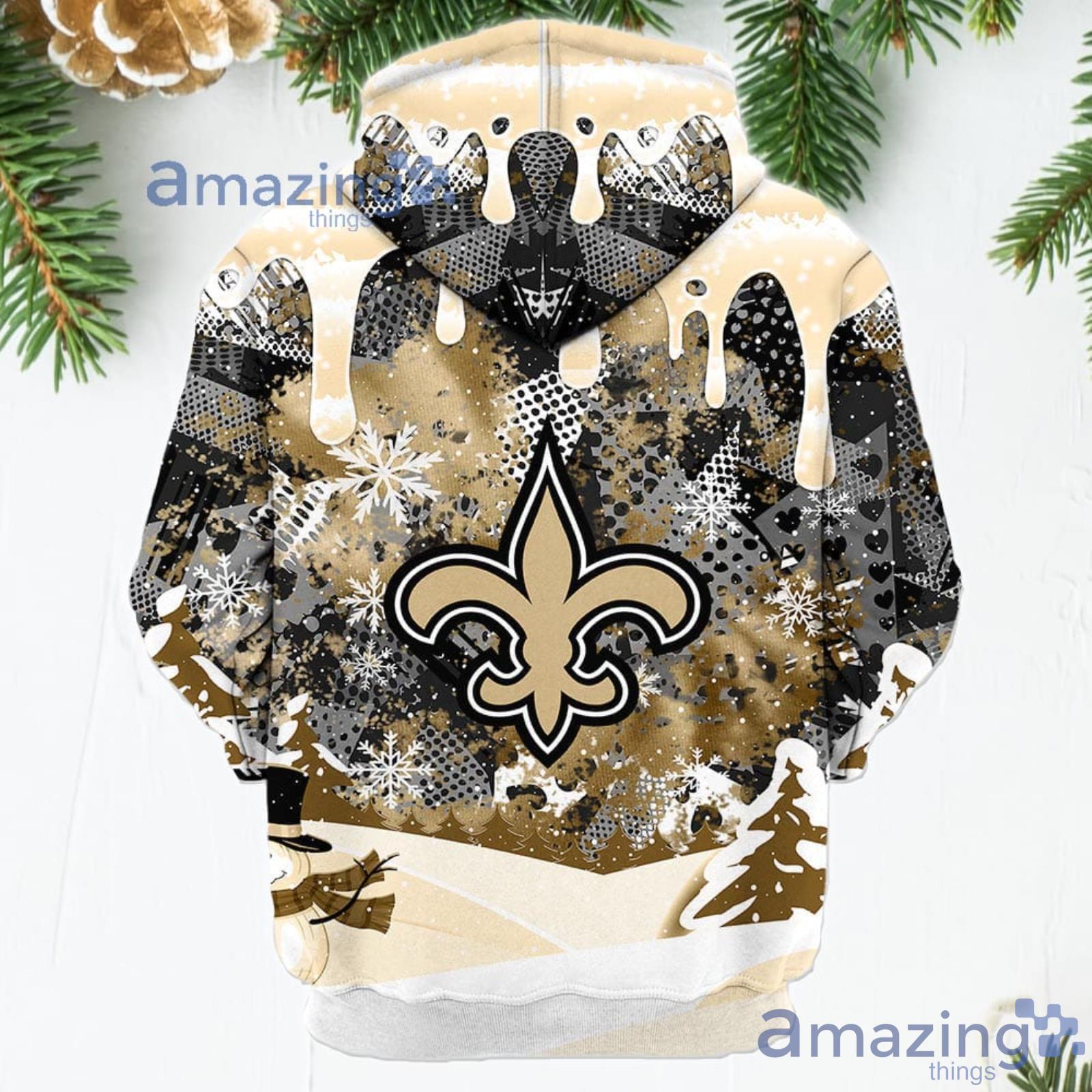 New Orleans Saints Santa dabbing Christmas sweater, shirt, hoodie