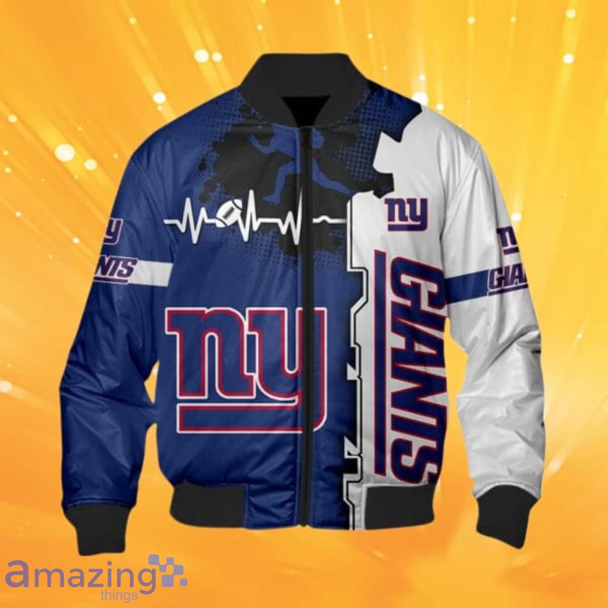 Vintage Leather Logo Athletic New York Giants Leather Jacket 