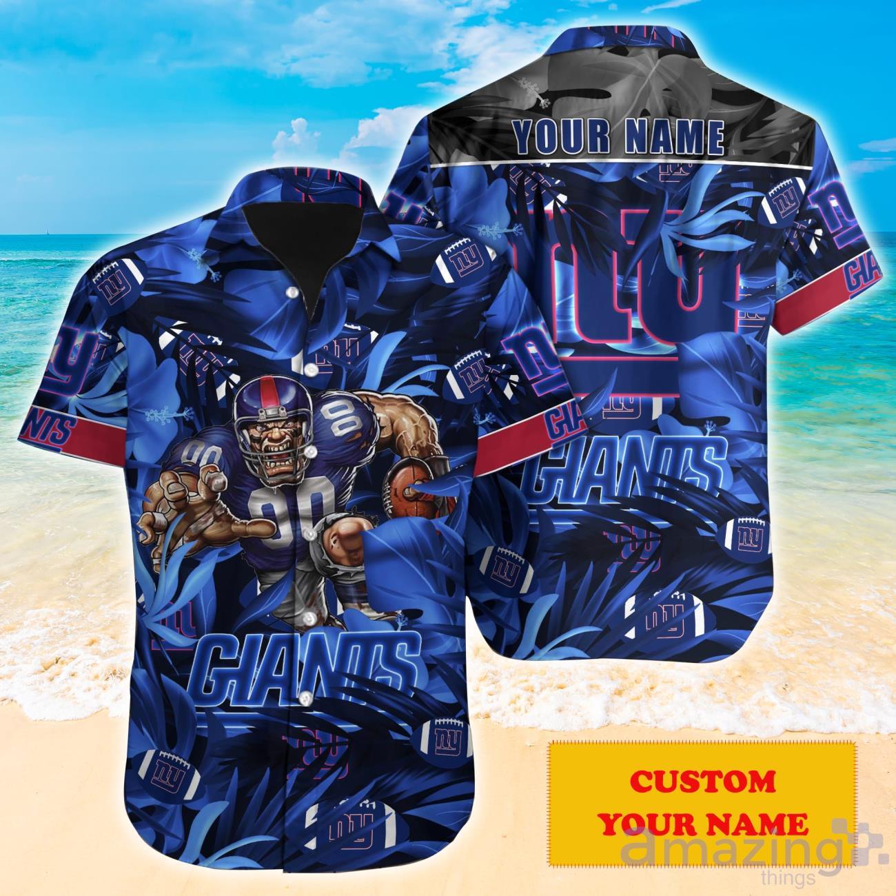 New York Giants NFL Custom Name Hawaii Shirt For Fans Summer Gift -  Banantees