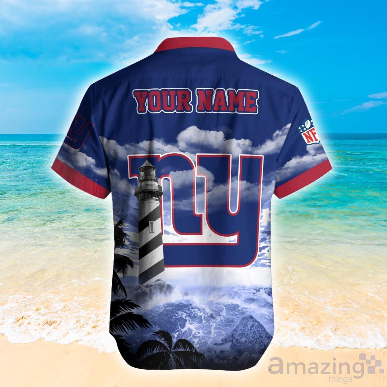 New York Giants NFL Personalized Hawaiian Shirt Hot Design For Fans image New York Giants NFL Personalized Hawaiian Shirt Hot Design For Fans Product Photo 2