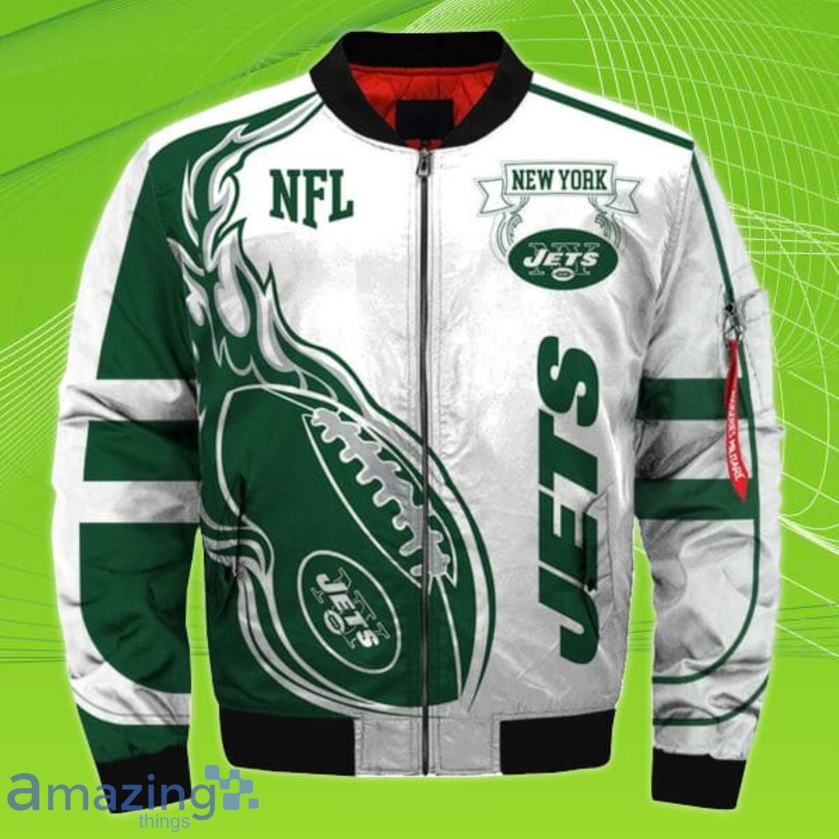 NFL Team NY Jets Football Leather Jacket