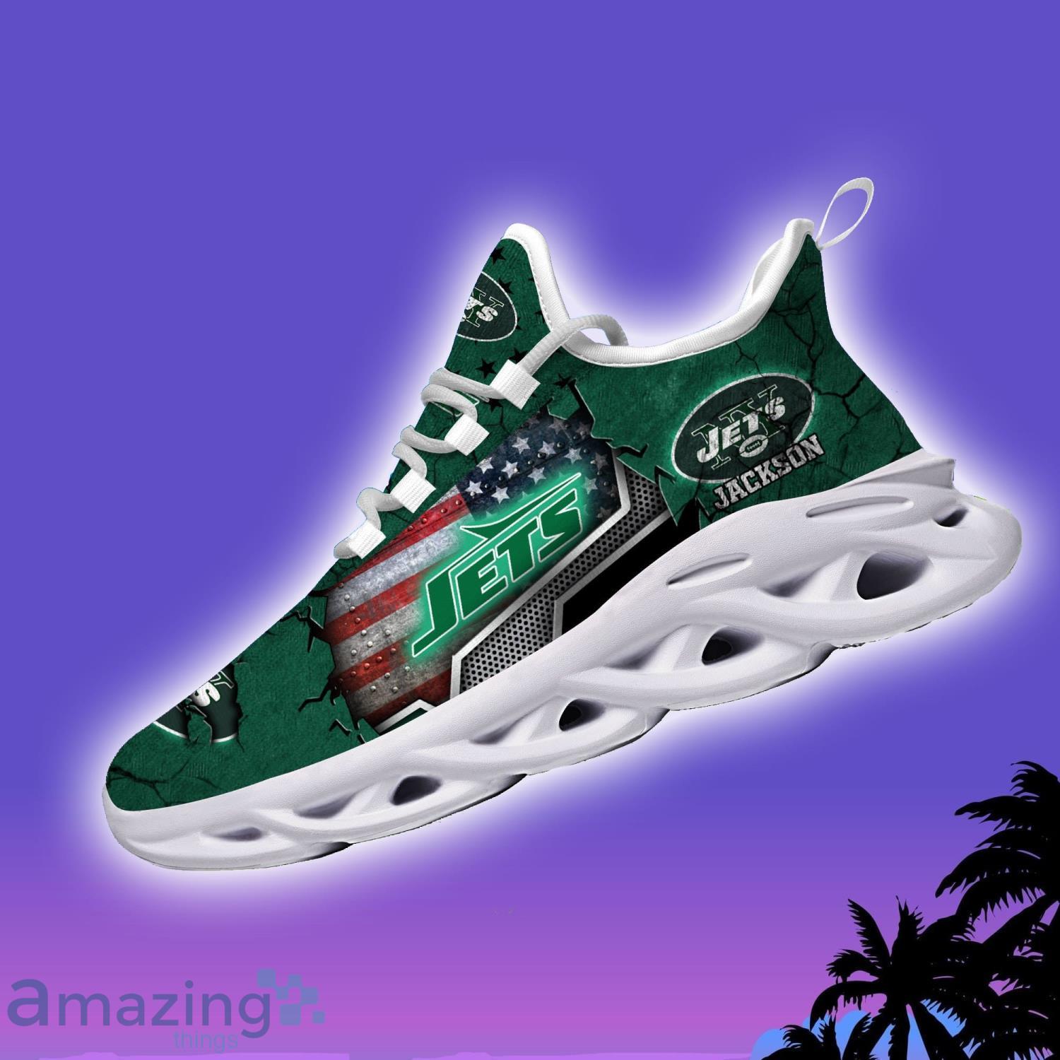 New York Jets NFL Clunky Sneakers Custom Name Sport Max Soul Shoes For Fan image New York Jets NFL Clunky Sneakers Custom Name Sport Max Soul Shoes For Fan Product Photo 3