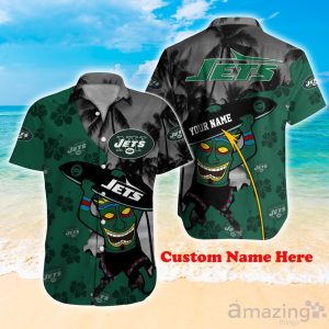 New York Jets NFL Custom Name Hawaiian Shirt Hot Design For Fans Product Photo 1