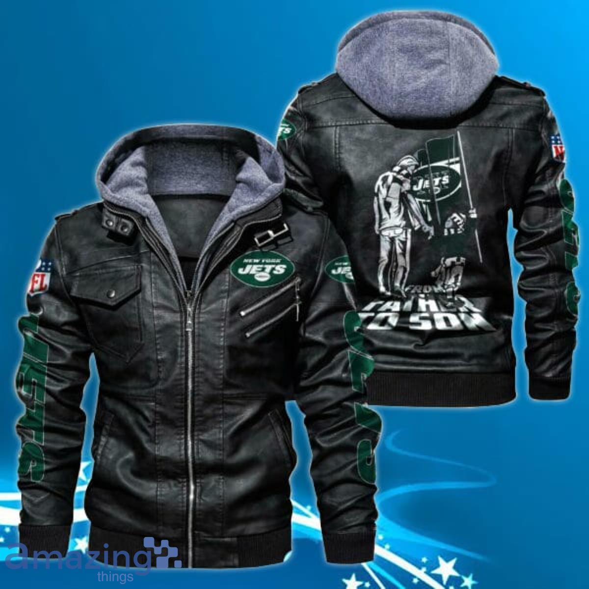 new york jets leather jacket