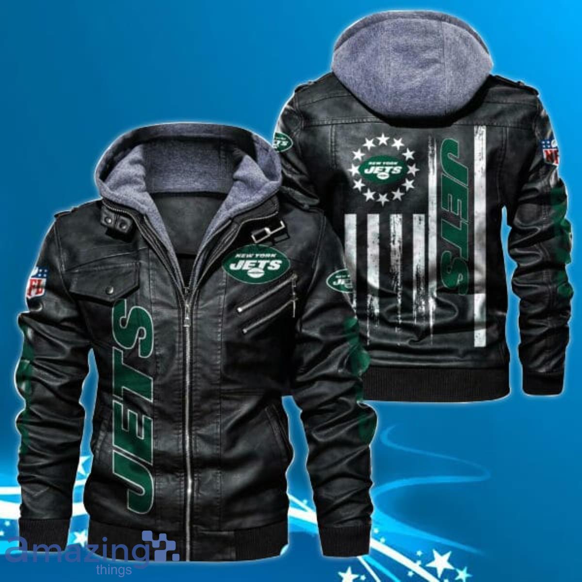 New York Jets NFL Leather Jacket Unique Gift Product Photo 1