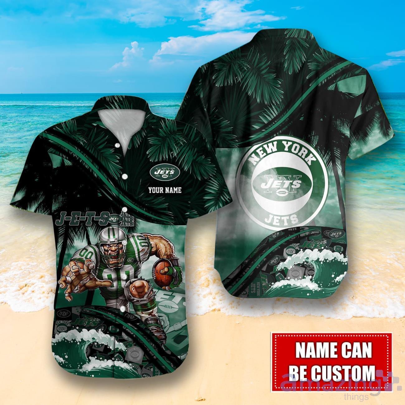 New York Jets NFL Logo Combo Hawaiian Shirt And Short Summer For