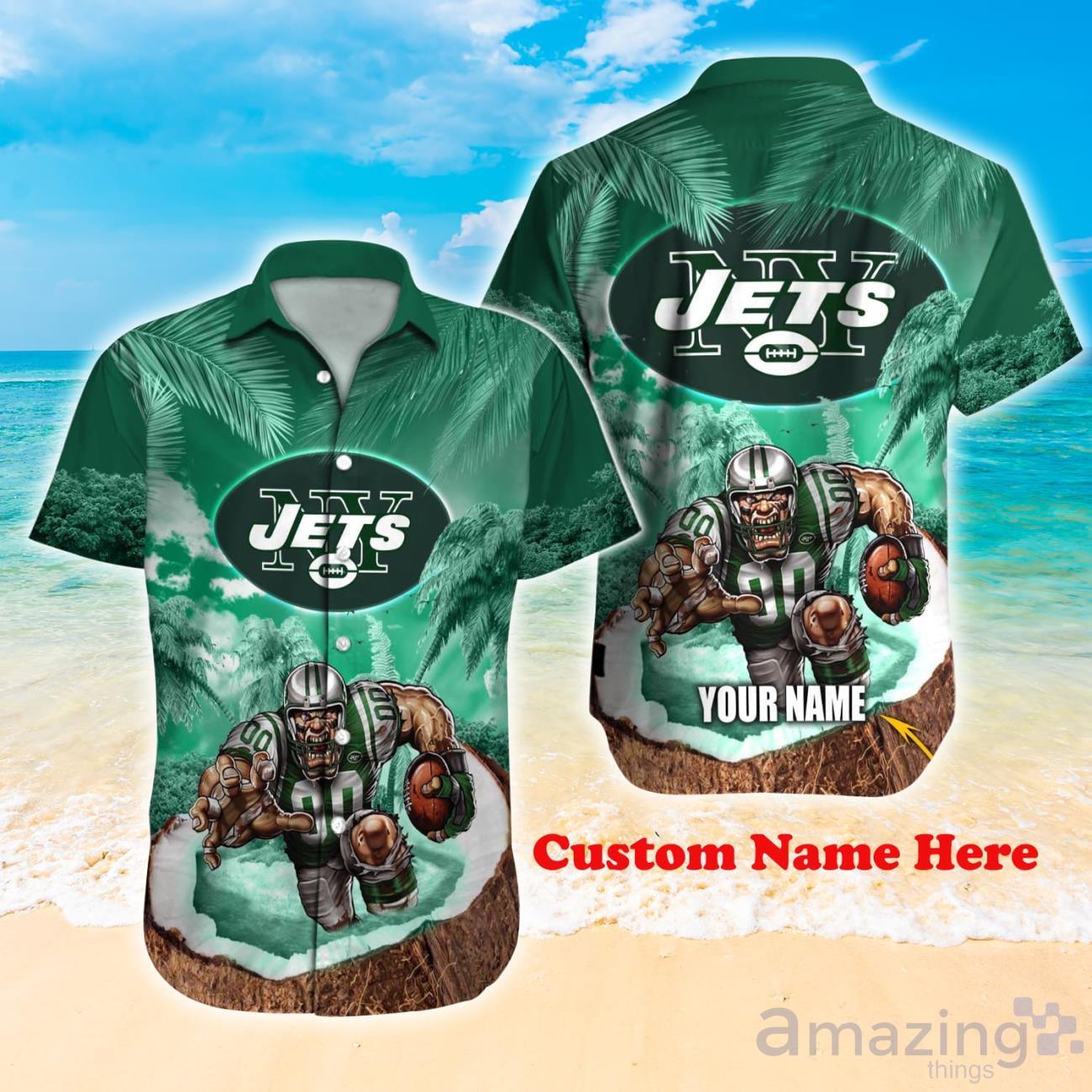 New York Jets Summer Floral Hawaiian Shorts Gift For Fans