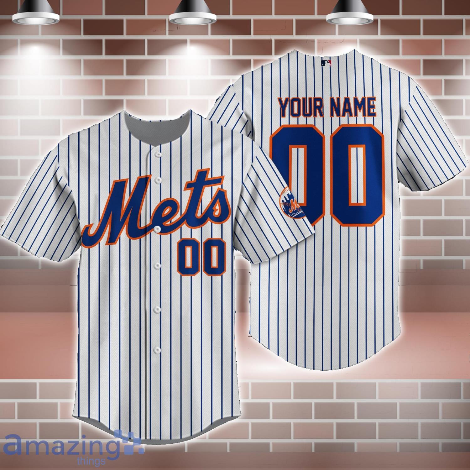New York Mets MLB Baseball Jersey Shirt Custom Name And Number For
