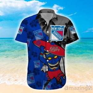 New York Rangers NHL Custom Name Hawaiian Shirt Hot Design For Fans Product Photo 3