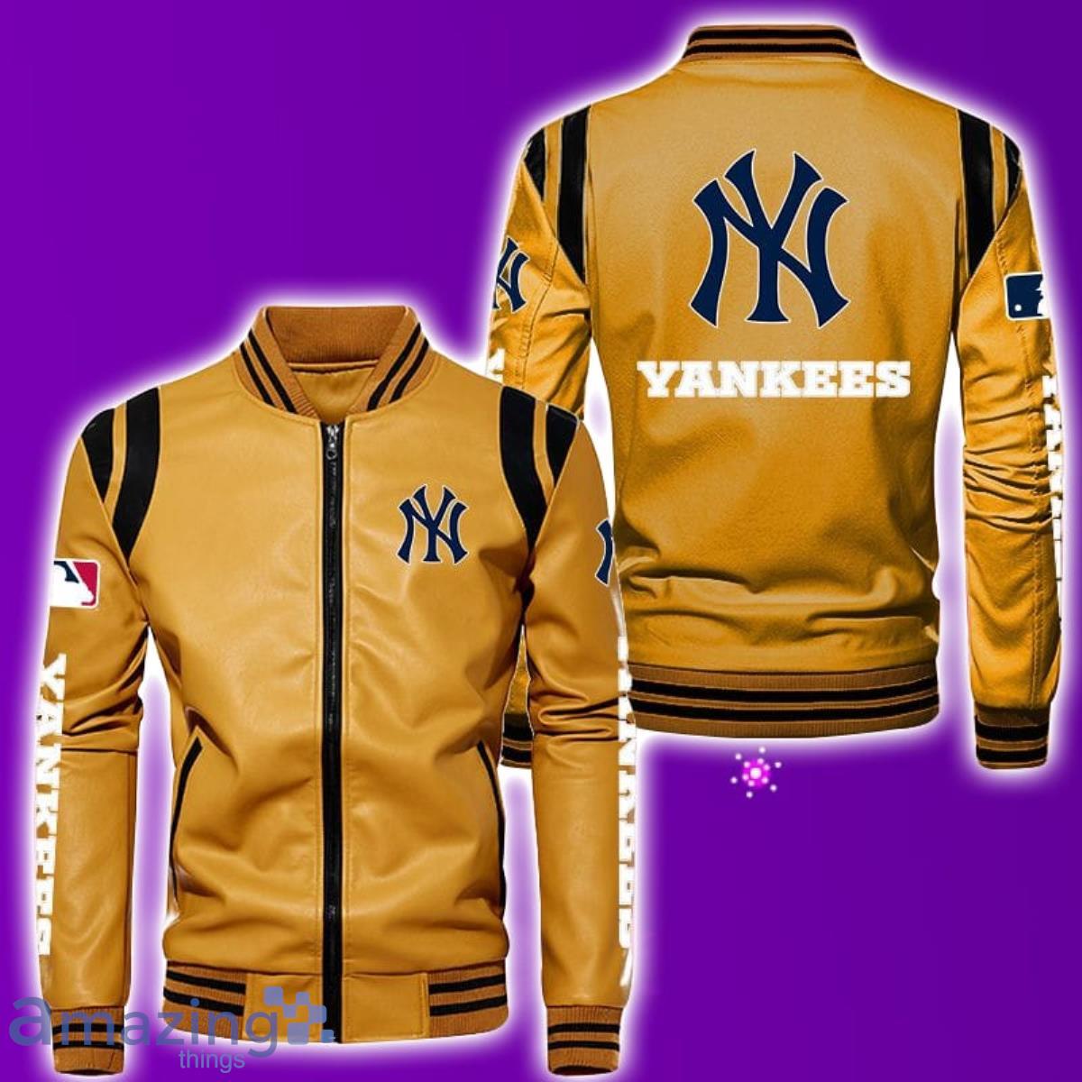 New York Yankees Leather Jacket For Fans