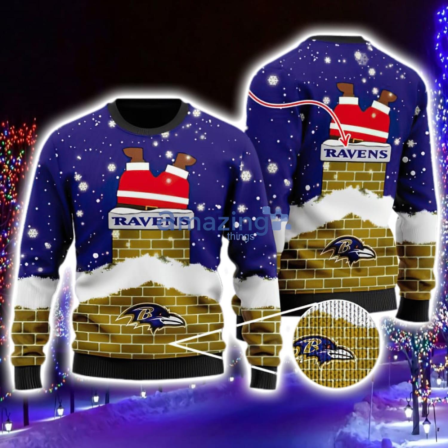 baltimore ravens ugly christmas sweater