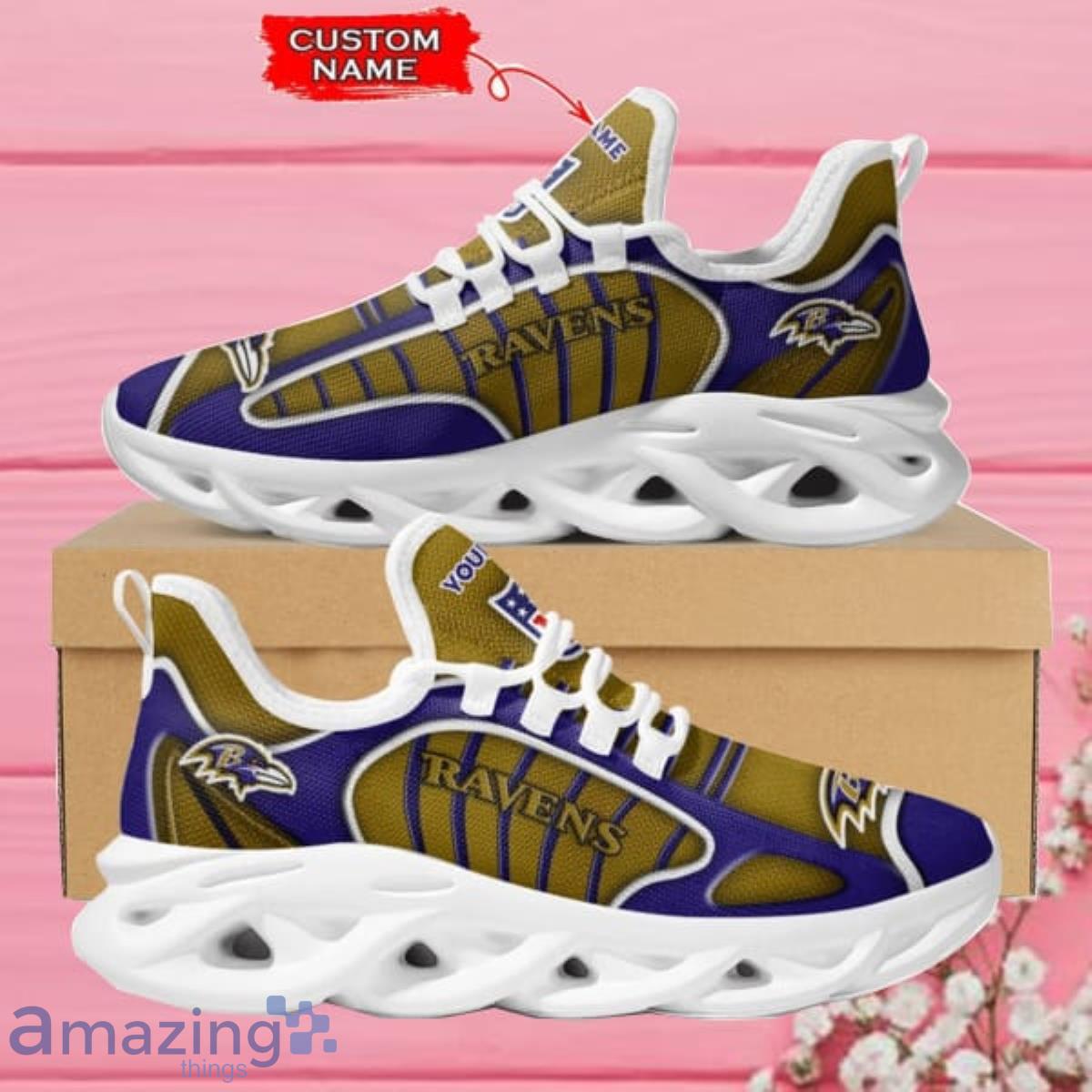 NFL Baltimore Ravens Custom Name Max Soul Shoes Product Photo 1