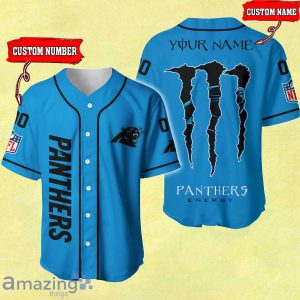 Carolina Panthers Custom Name And Number Baseball Jersey NFL Shirt Fan Gifts