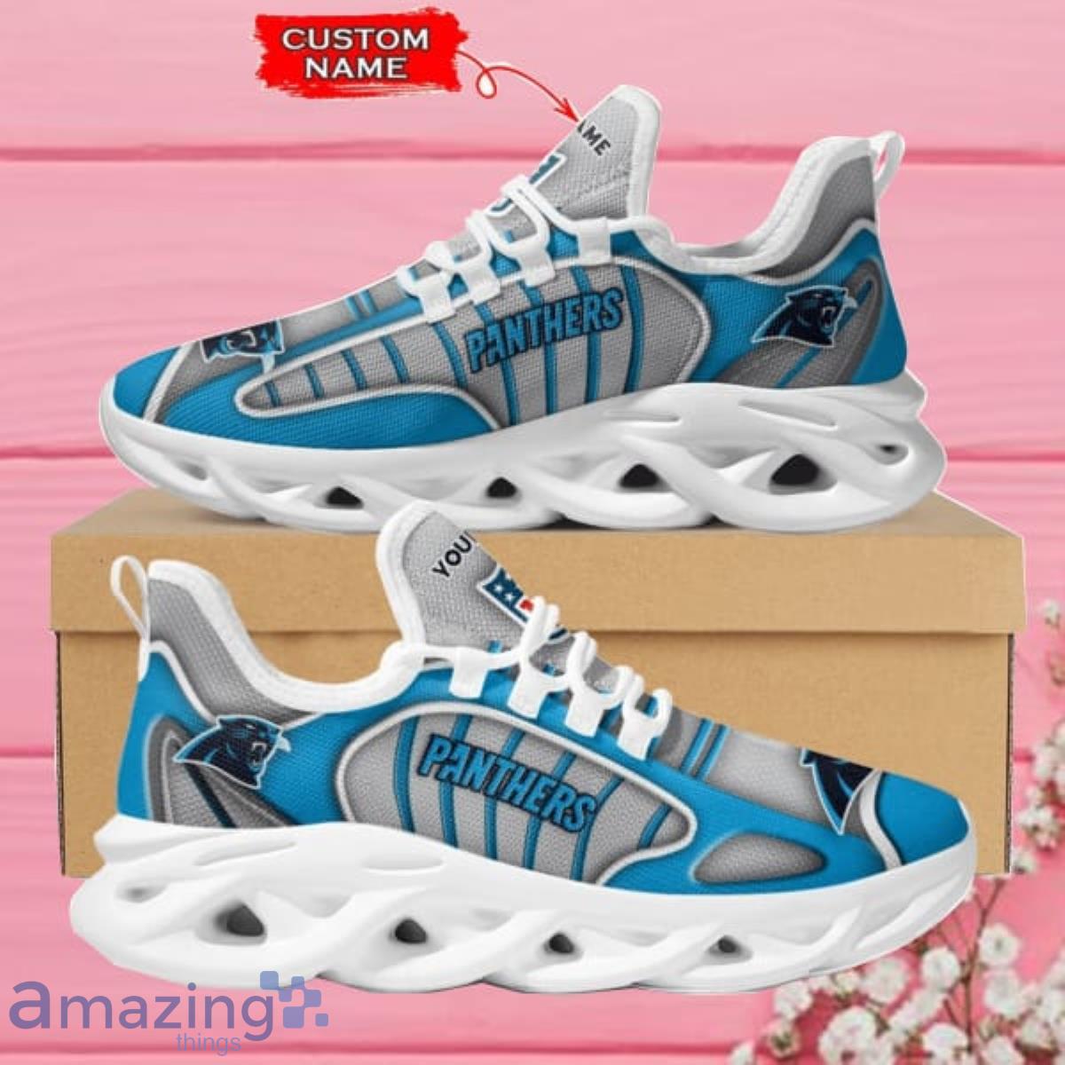 NFL Carolina Panthers Custom Name Max Soul Sneaker New Style Product Photo 1