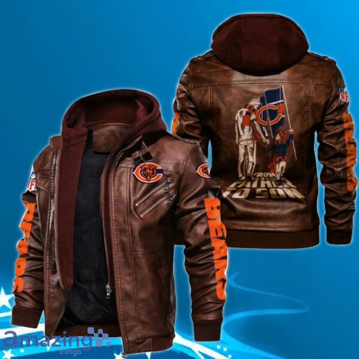 chicago bears leather jackets