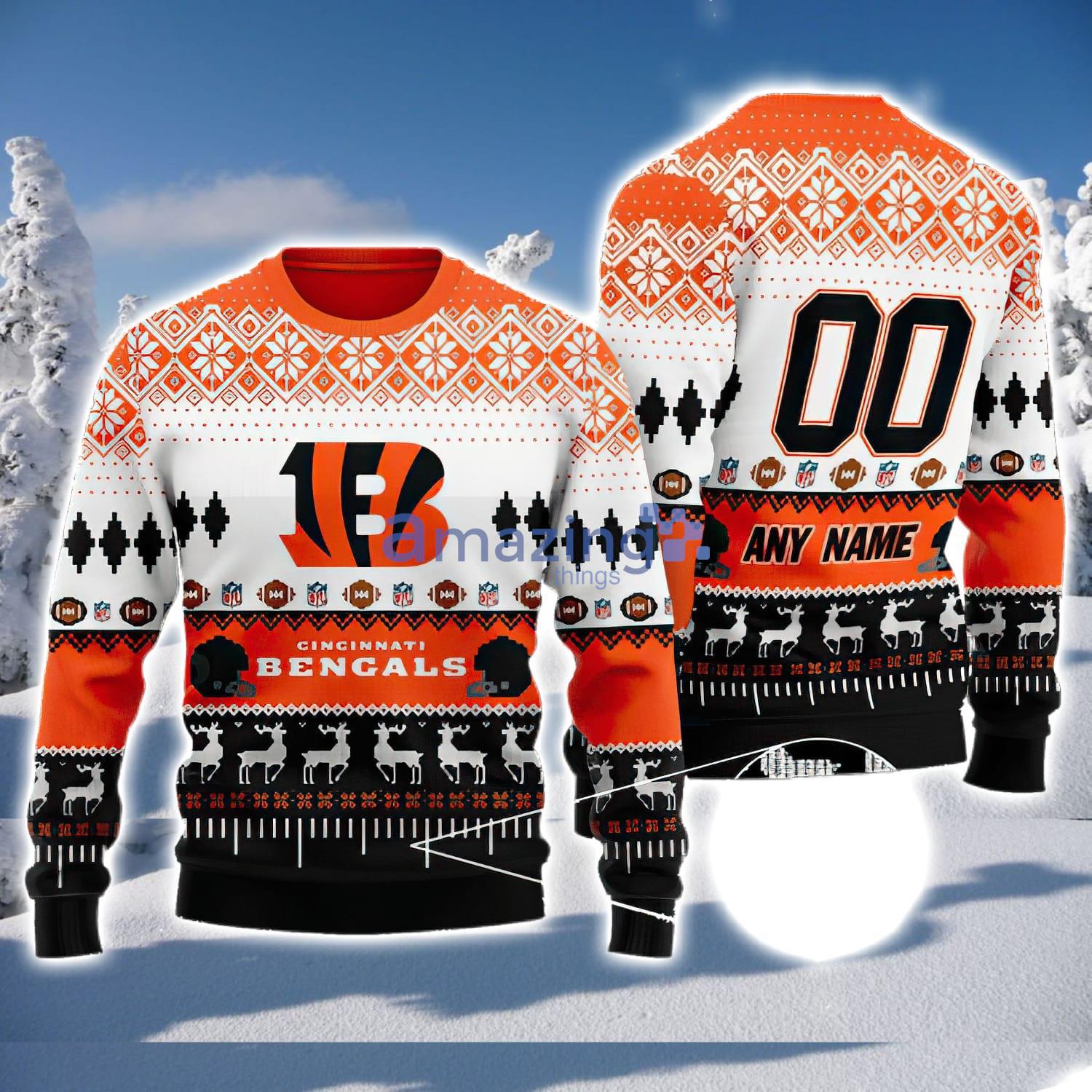 Personalized Cincinnati Bengals NFL Ugly Sweater 3D Gift For Men And Women