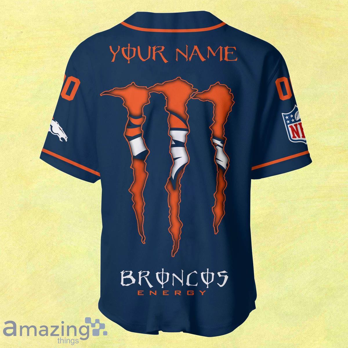 Denver Broncos Personalized Baseball Jersey For Fan Custom Name number