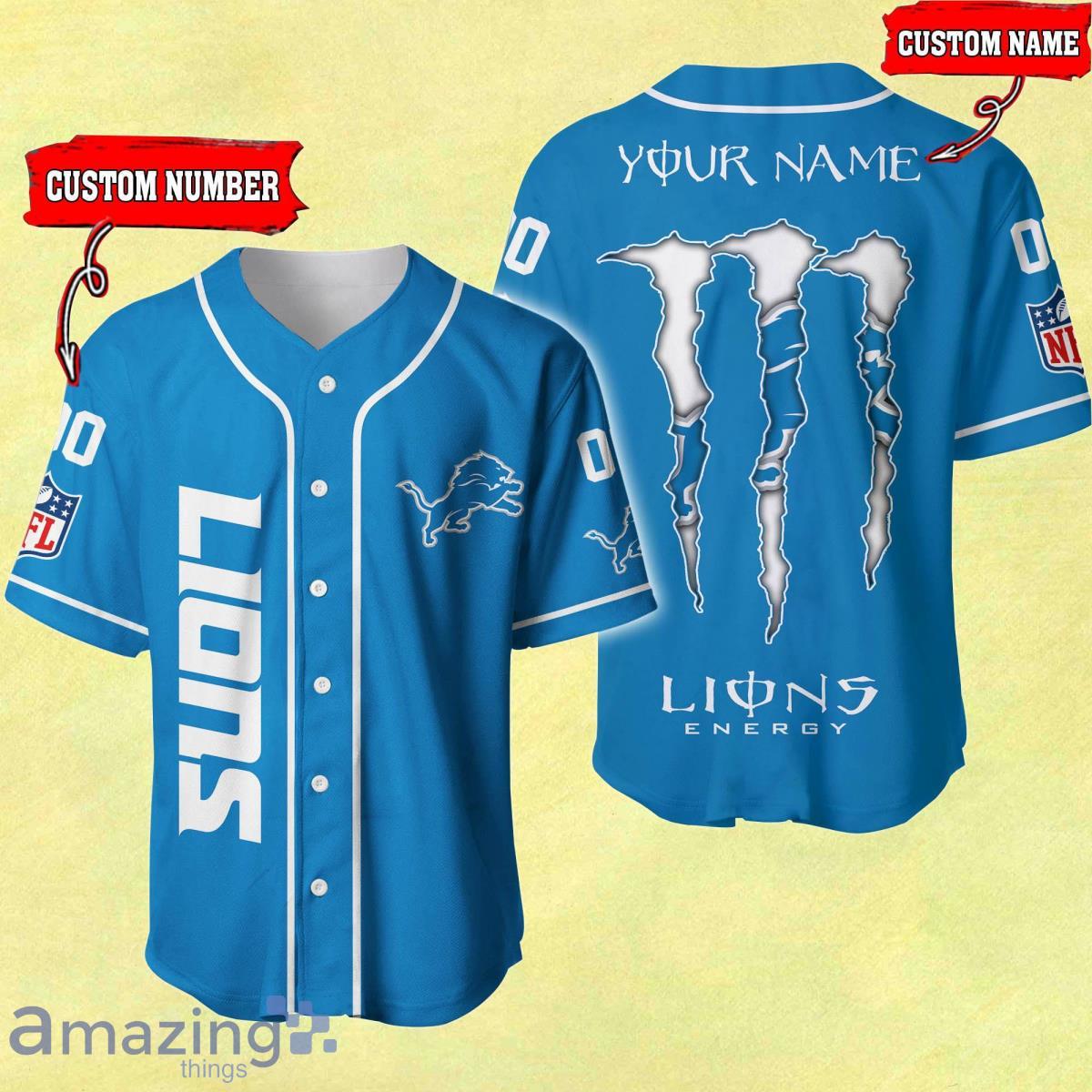 detroit lions custom jersey