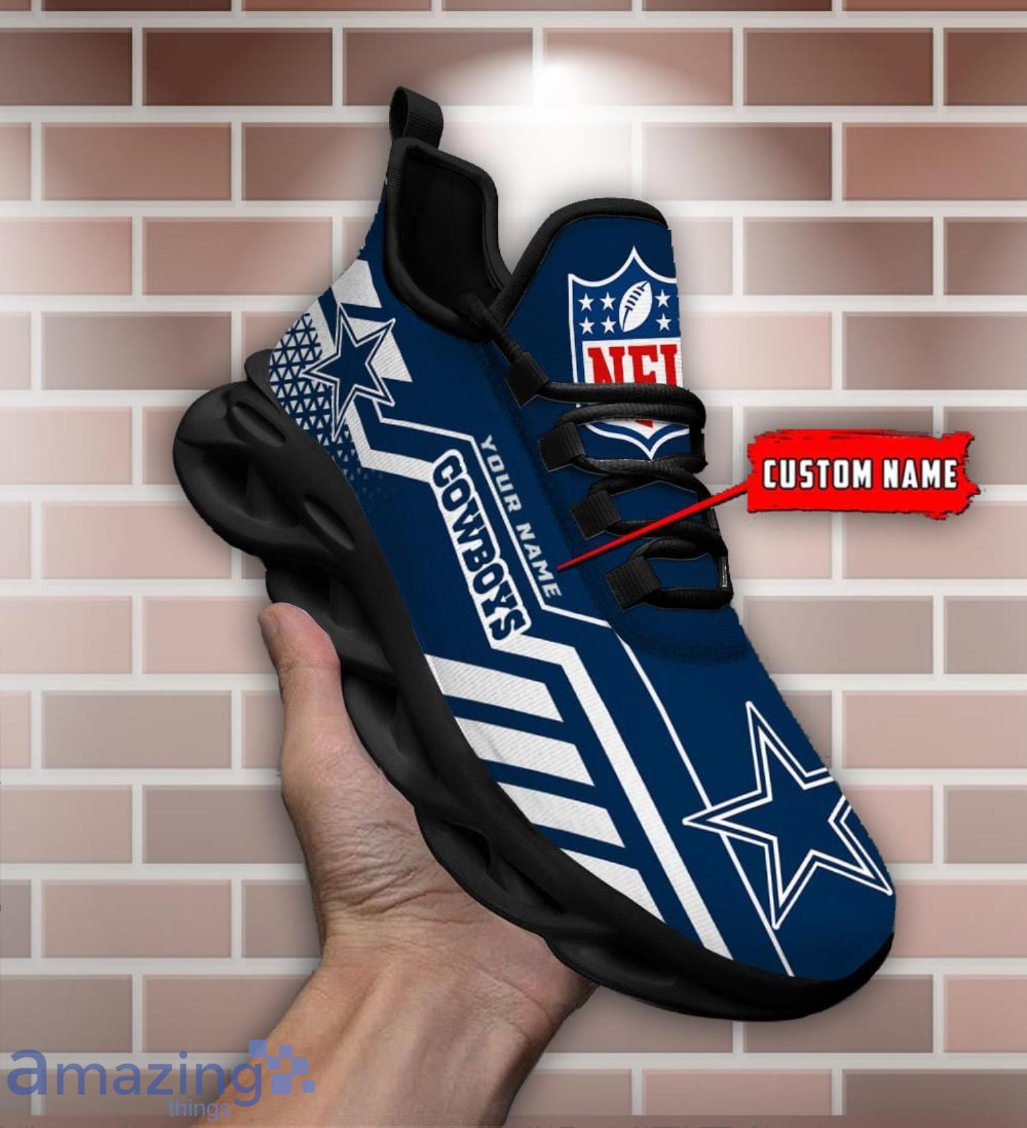 NFL Dallas Cowboys Teams Football Black Reze Shoes For Men And Women