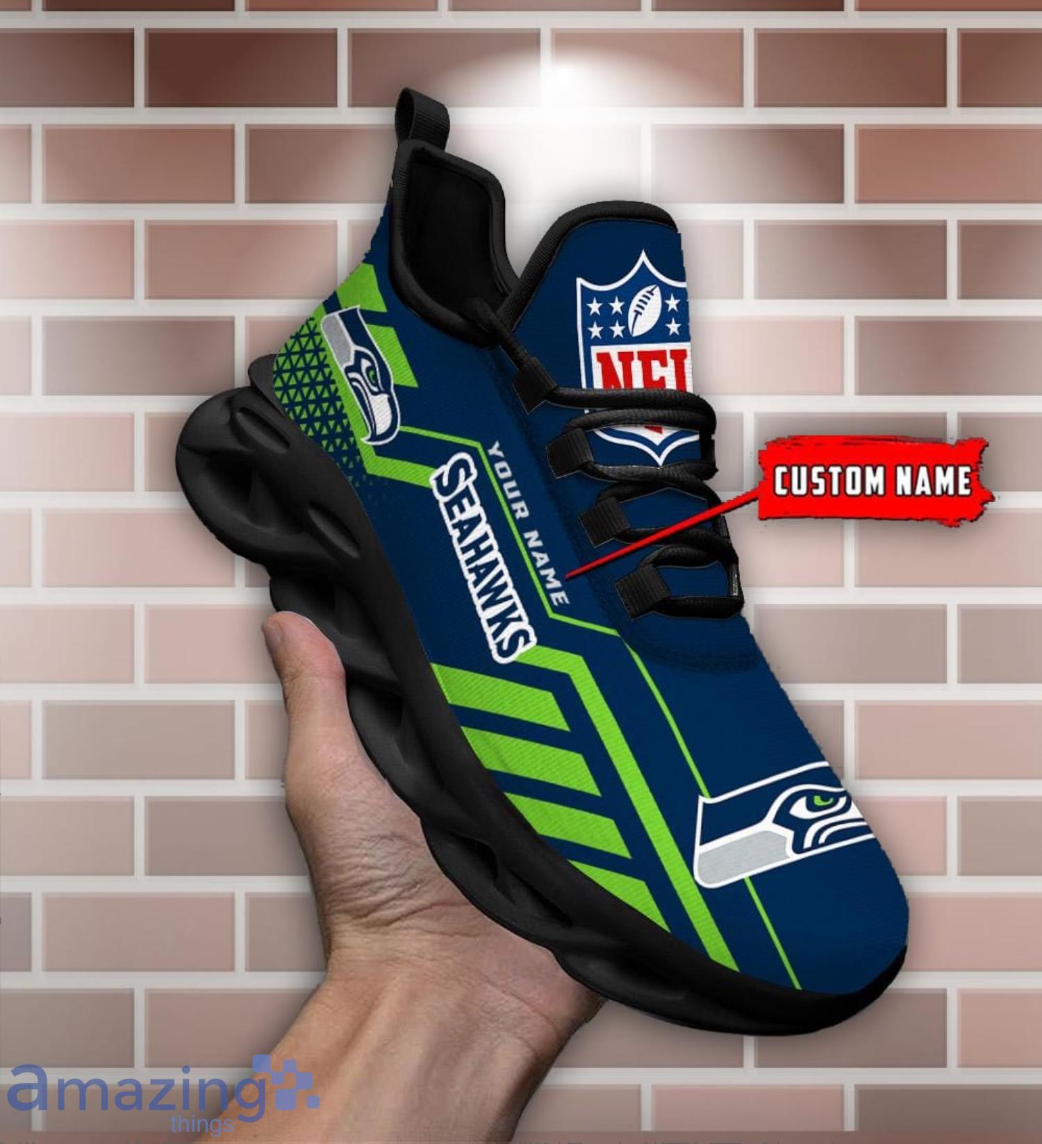 Seattle Seahawks Team Color Sneakers, Mens Size: 7