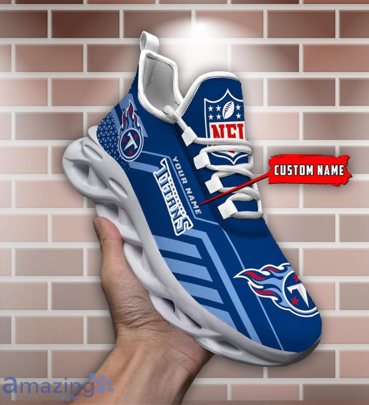 Tennessee Titans Personalized Name NFL Ultra Sneakers Max Soul