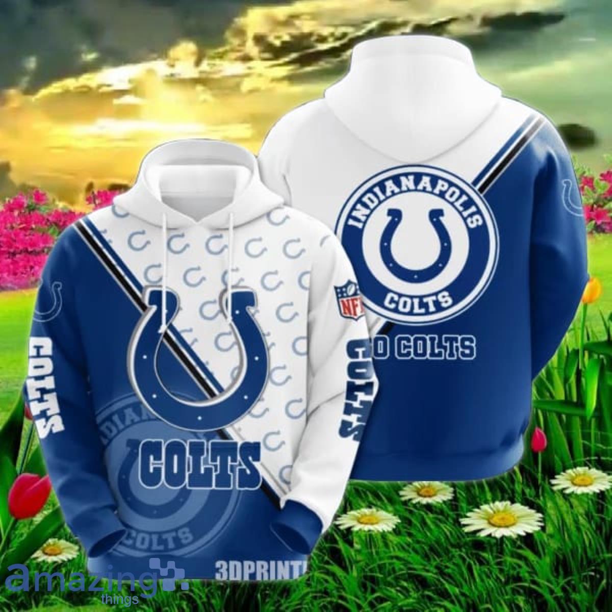 Custom Name Indianapolis Colts NFL 3D Hoodie Impressive Gift For Fans