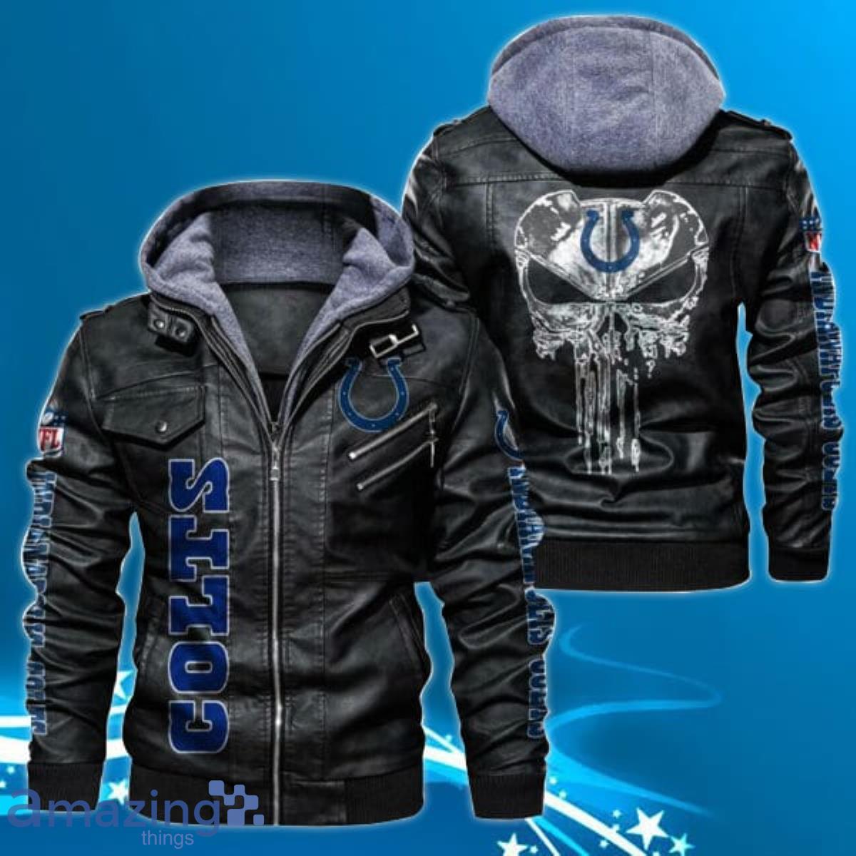 NFL Indianapolis Colts Leather Jacket Unique Gift Product Photo 1