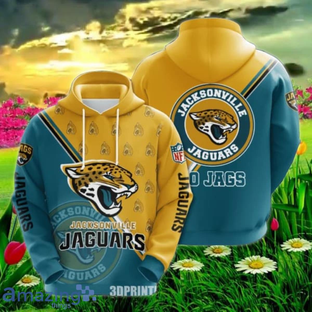 Jacksonville Jaguars NFL American Football Team Cardigan Style 3D