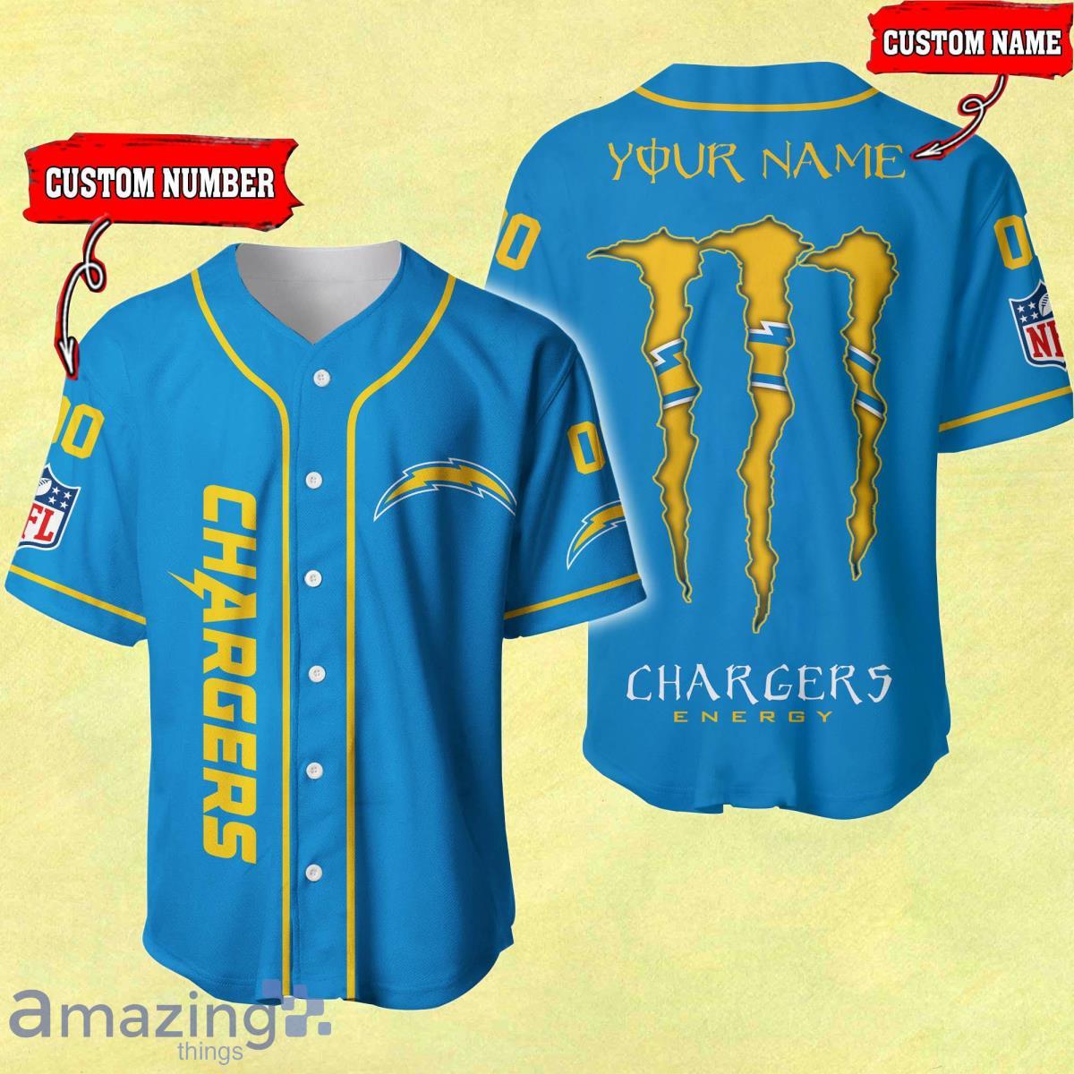 NFL Los Angeles Chargers Baseball Jersey Custom Name And Number Gift For  Football Fans