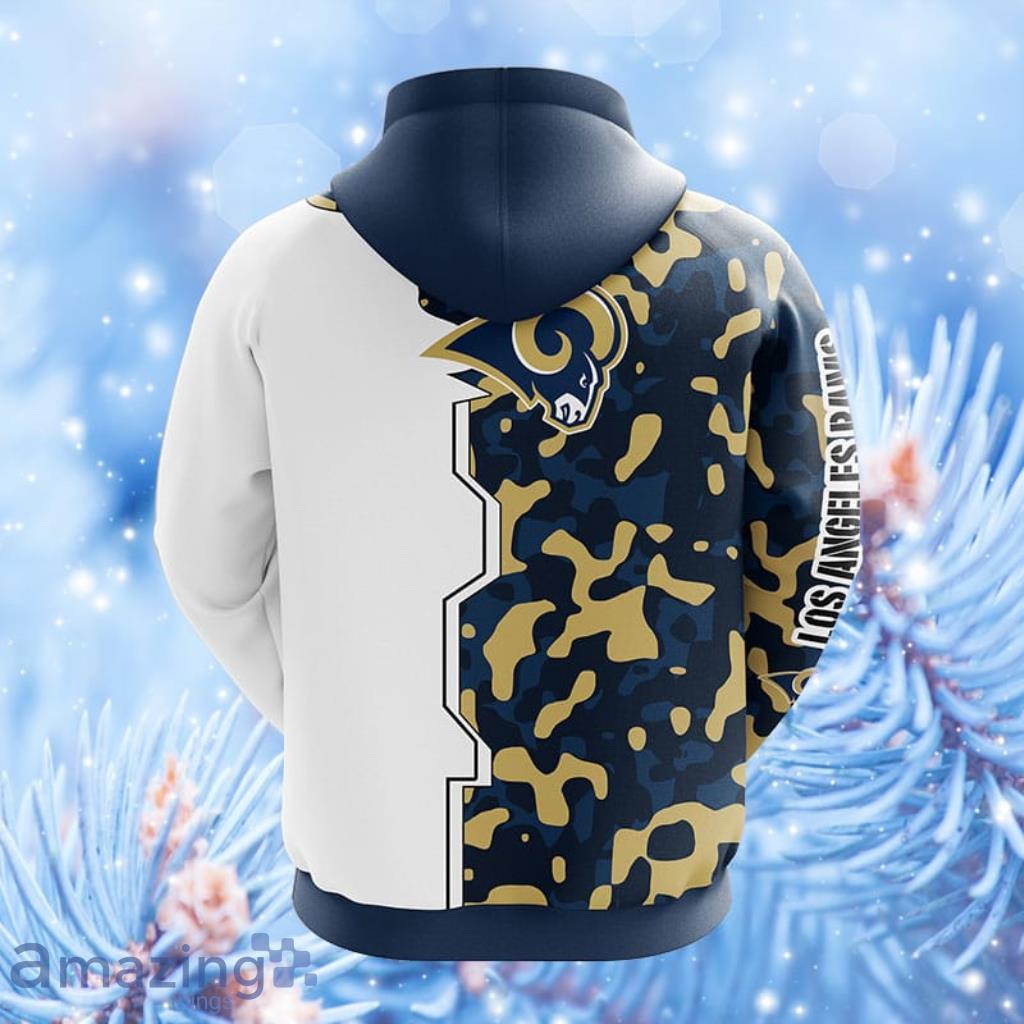 Los Angeles Rams NFL Camo Team 3D Printed Hoodie/Zipper Hoodie