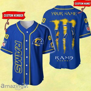 NFL Los Angeles Rams Custom Name And Number Baseball Jersey shirt Best Gift Product Photo 1