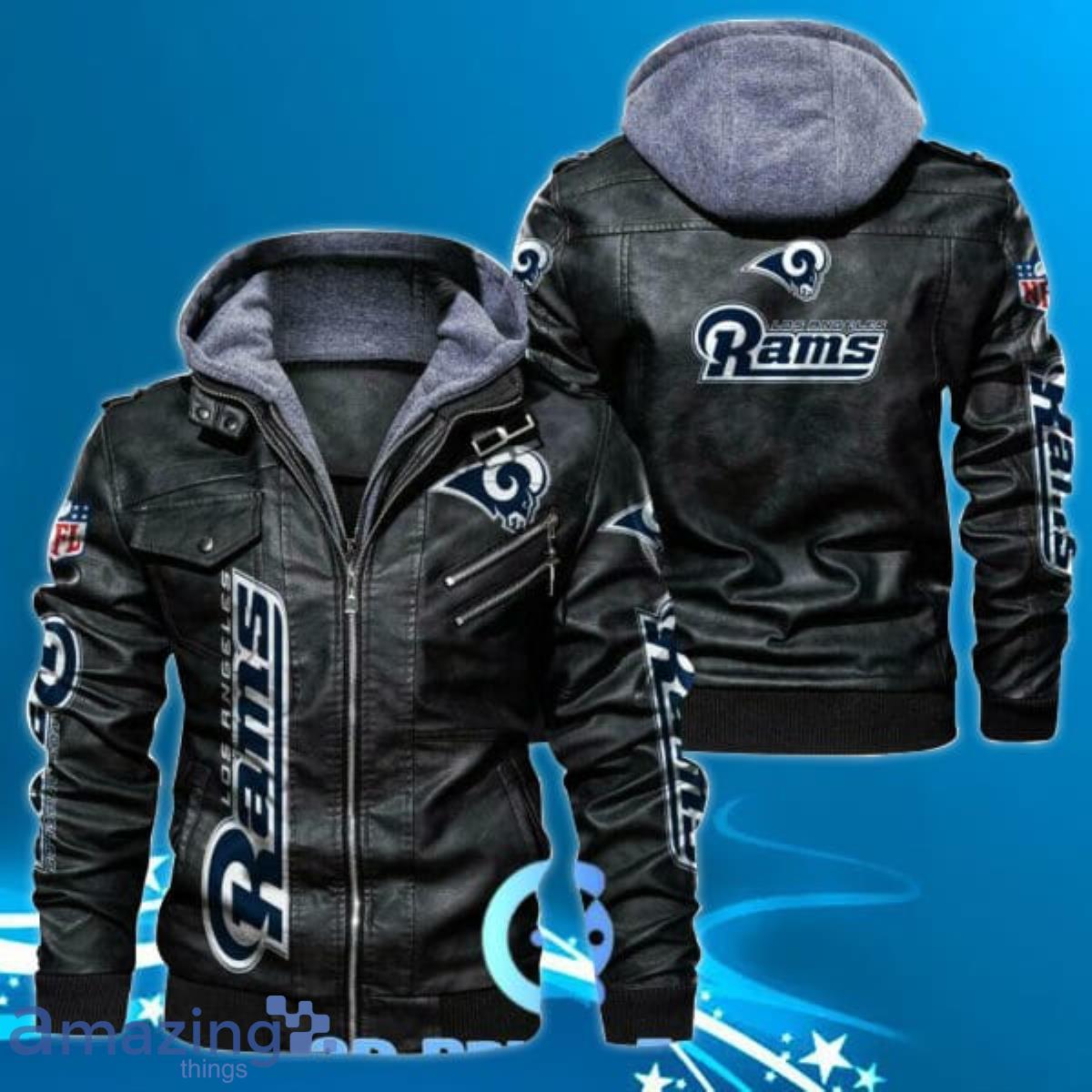 NFL Los Angeles Rams Leather Jacket For Men Unique Gift Product Photo 1