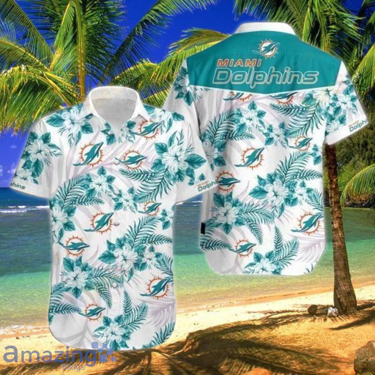NFL Miami Dolphins Hawaiian Shirt Product Photo 1