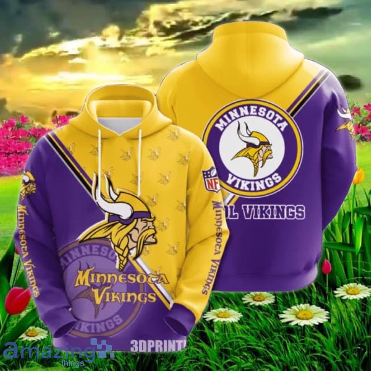 NFL Minnesota Vikings 3D Hoodie Impressive Gift For Fans Men Women