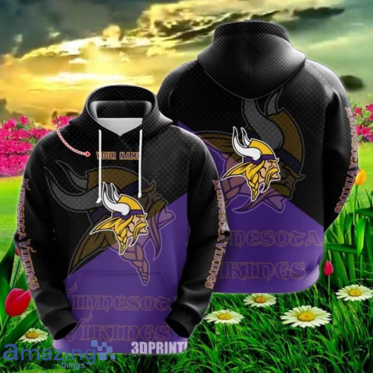 Nfl Minnesota Vikings 3D Hoodie