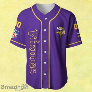 NFL Minnesota Vikings Custom Name And Number Baseball Jersey shirt Best Gift Product Photo 2