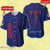 NFL New York Giants Custom Name And Number Baseball Jersey shirt Best Gift